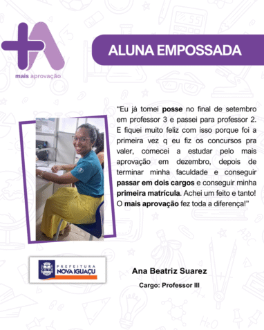 Aprovados Depoimentos - Ana Beatriz Suarez