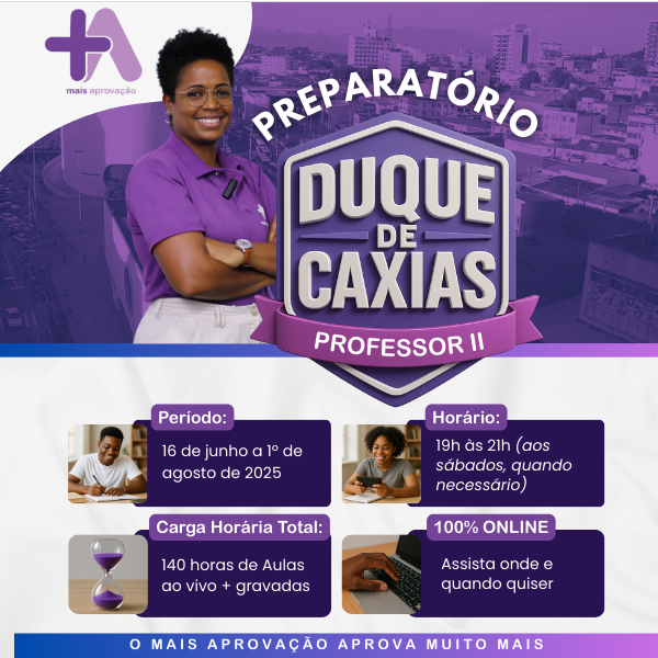 Imagem do Curso - Preparatório Duque de Caxias +Aprovação - Professor II