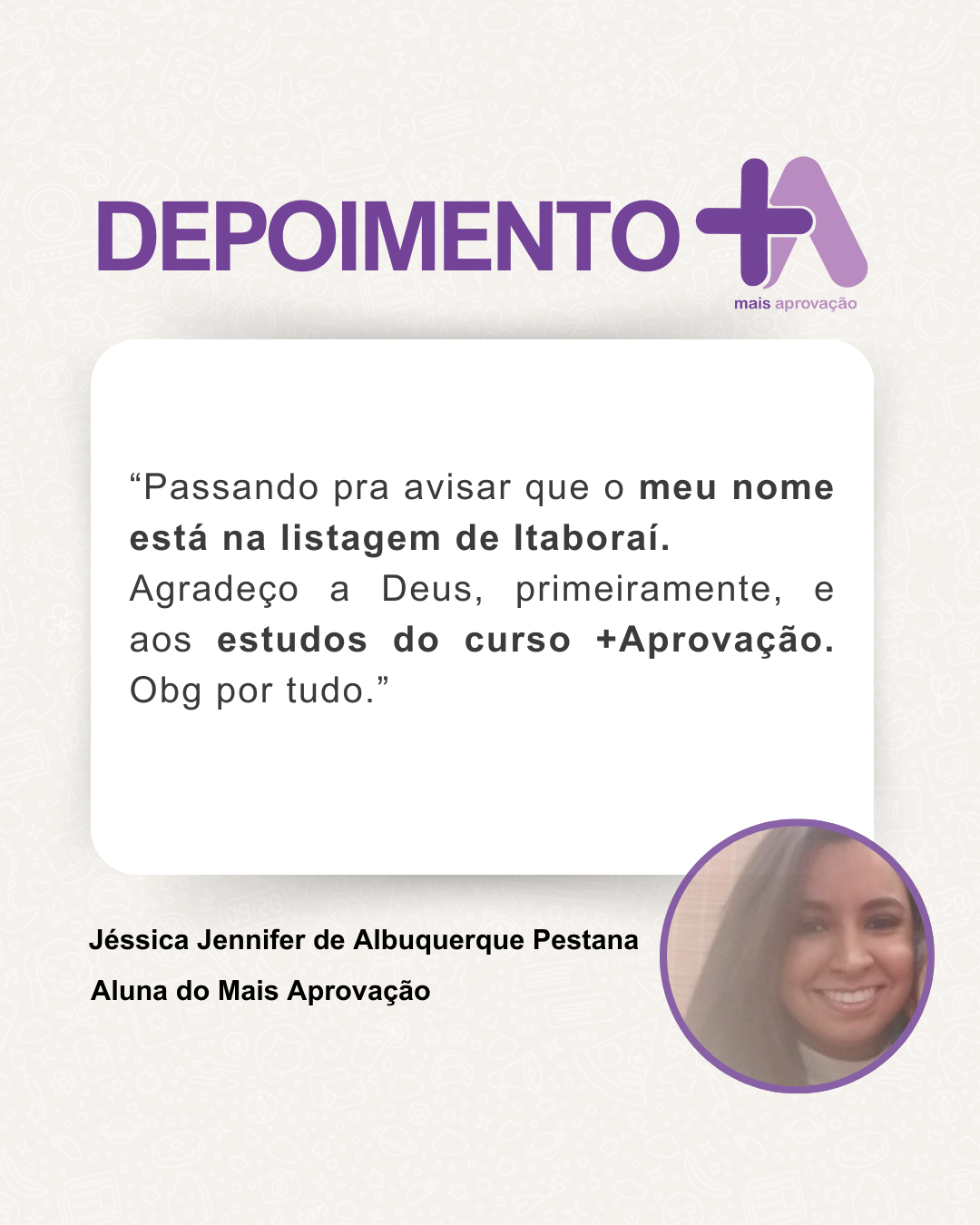 Depoimento - Jéssica