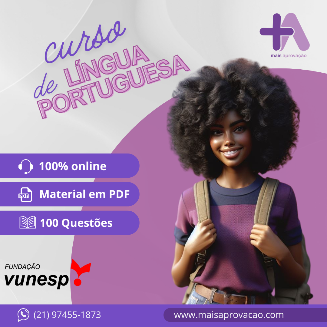 Imagem do Curso - Curso de Língua Portuguesa VUNESP +Aprovação