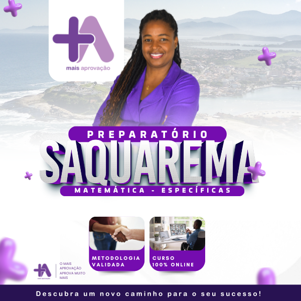 Imagem do Curso - Preparatório Saquarema +Aprovação - Professor Matemática