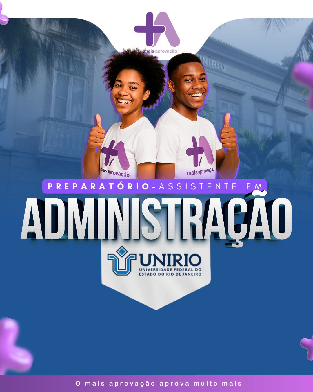 Imagem do Curso - Preparatório +Aprovação Assistente em Administração UNIRIO