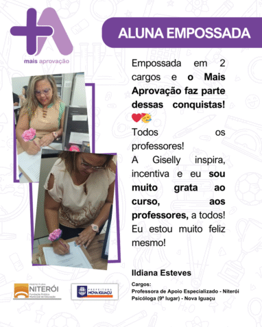 Aprovados Depoimentos - Ildiana Esteves