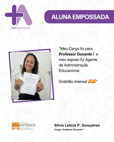 Aprovados Depoimentos - Silvia Letícia P. Gonçalves