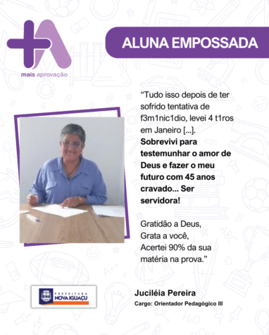 Aprovados Depoimentos - Juciléia Pereira
