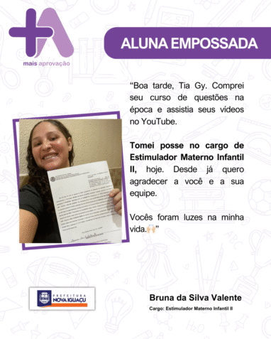 Aprovados Depoimentos - Bruna da Silva Valente