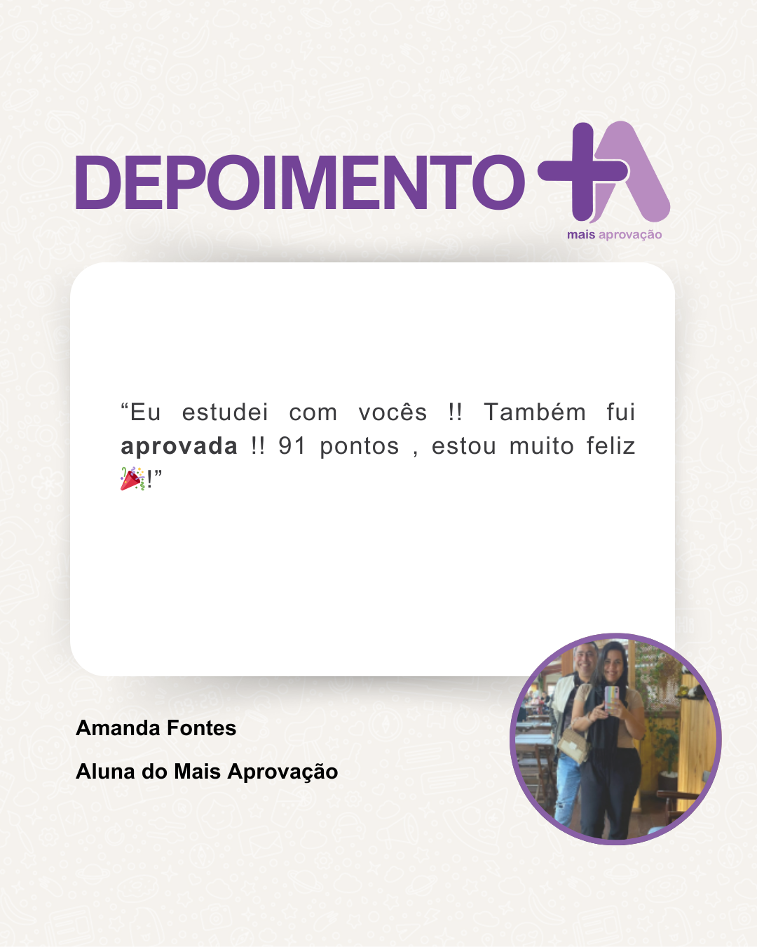 Depoimento - Amanda Fontes