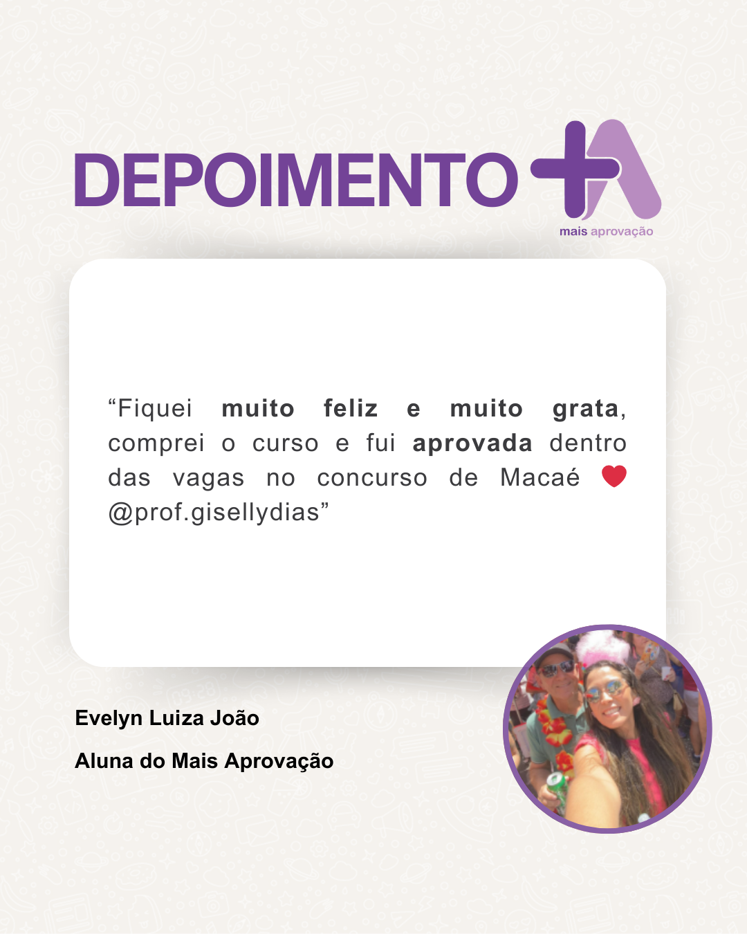 Depoimento - Evelyn Luiza João