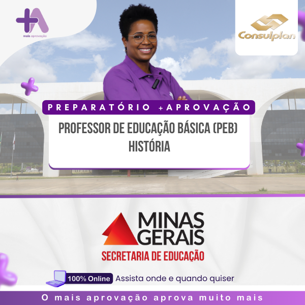 Imagem do Curso - Preparatório +Aprovação PEB - História 