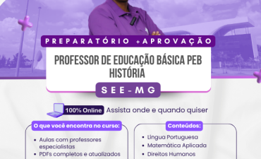 Preparatório +Aprovação Professor de Educação Básica – Matemática – SEE-MG 2025