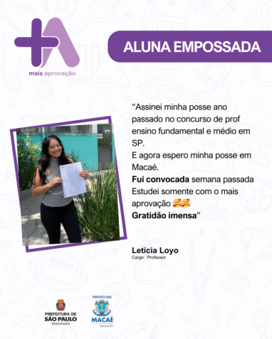 Aprovados Depoimentos - Letícia Loyo
