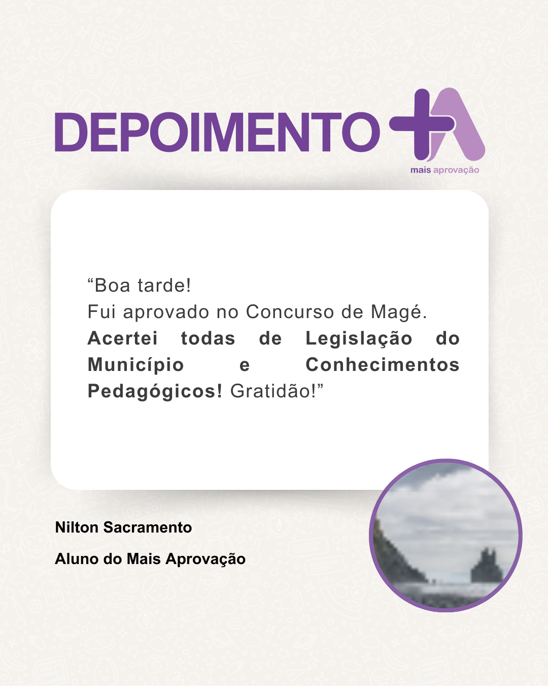 Depoimento - Nilton Sacramento