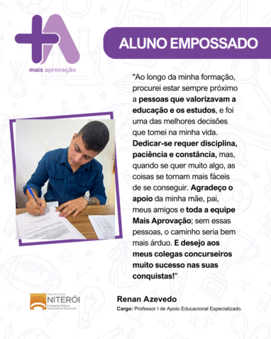 Aprovados Depoimentos - Renan Azevedo