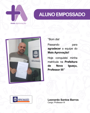 Aprovados Depoimentos - Leonardo Santos Barros