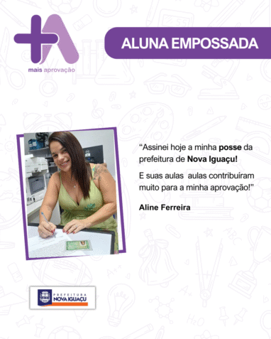 Aprovados Depoimentos - Aline Ferreira