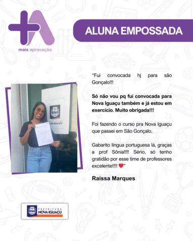 Aprovados Depoimentos - Raíssa Marques