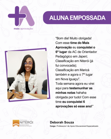 Aprovados Depoimentos - Deborah Souza