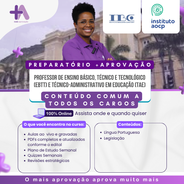 Imagem do Curso - +Aprovação IBC  – Conteúdo Comum a todos os cargos