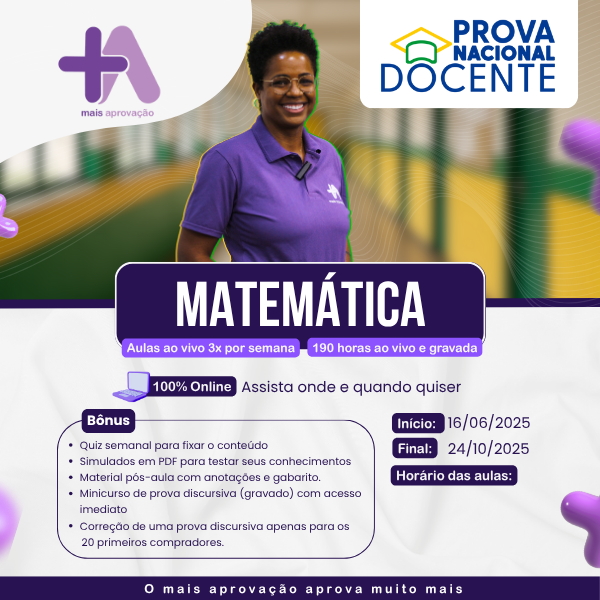 Imagem do Curso - +Aprovação PND – Licenciatura em Matemática