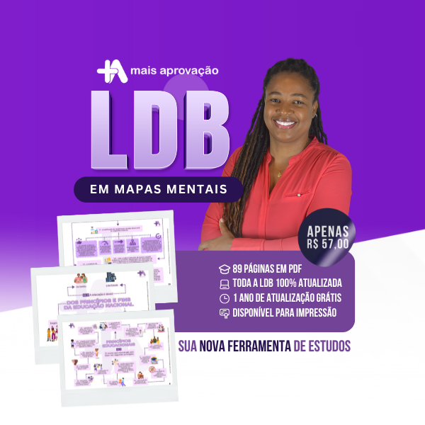 Imagem do Curso - Mapa mental - Lei de Diretrizes e Bases