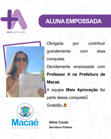 Aprovados Depoimentos - Aline Couto