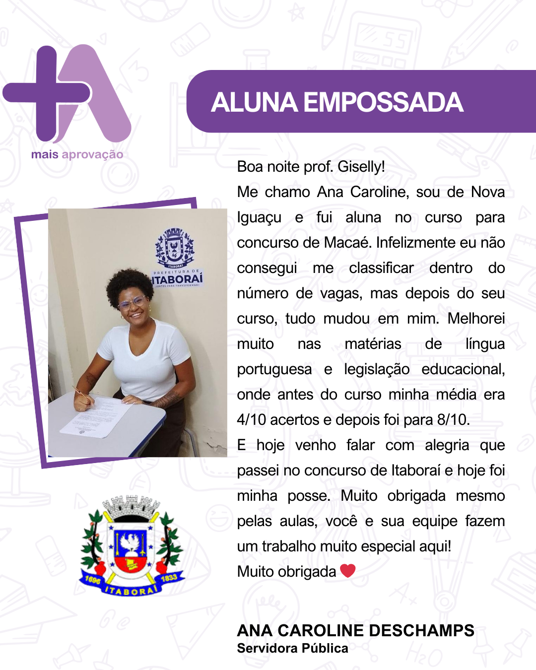 Aluno (a) - Ana Caroline