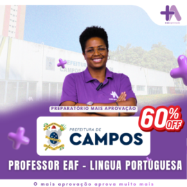 Imagem do Curso - Preparatório Campos de Goytacazes - Professor EAF - Língua Portuguesa