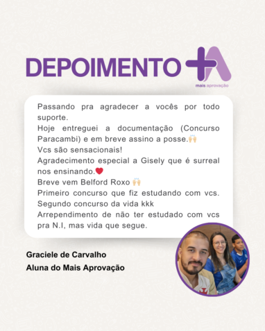 Depoimento - Graciele de Carvalho