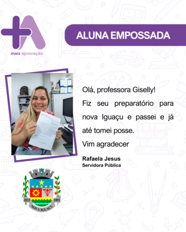 Aprovados Depoimentos - Rafaela Jesus