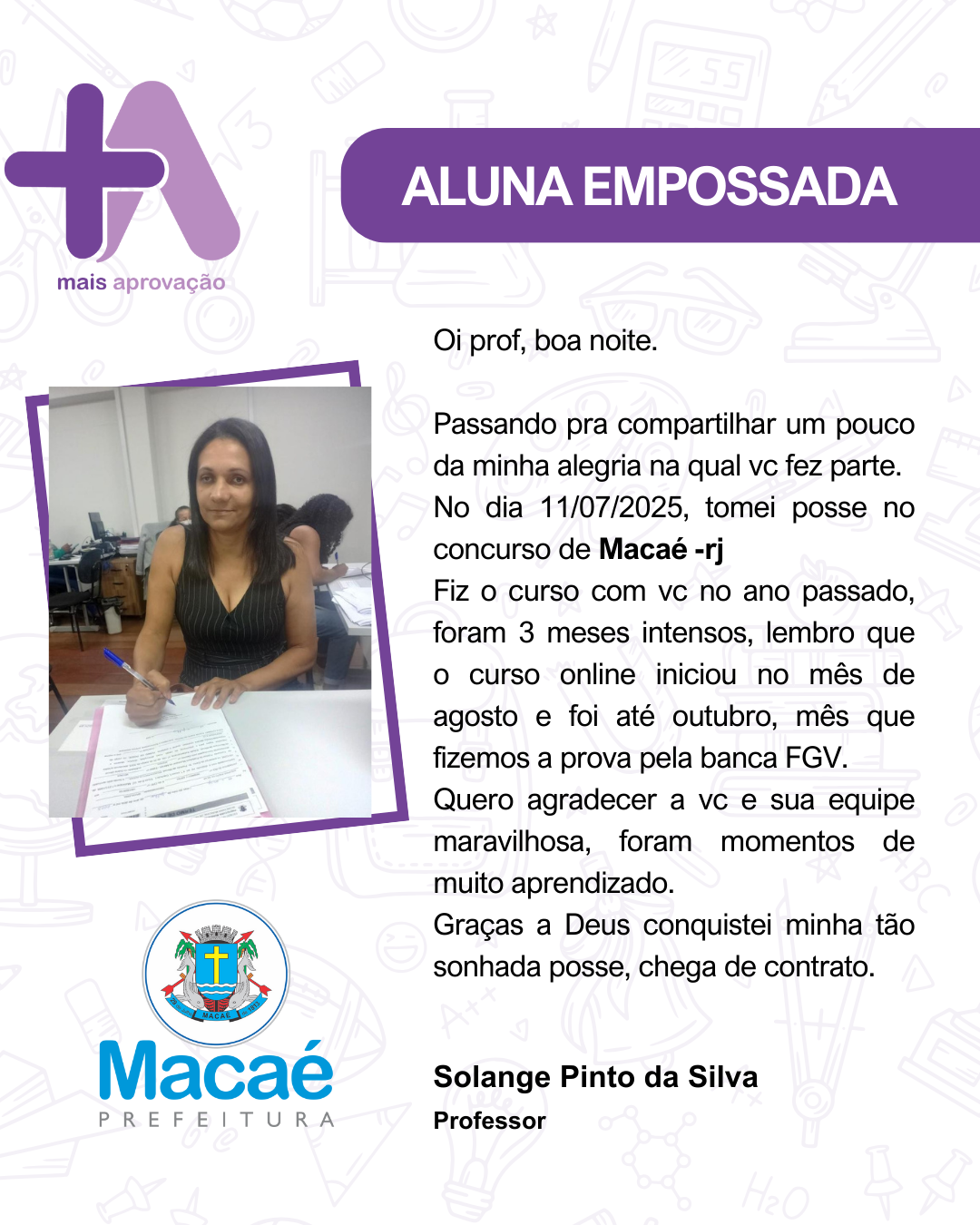 Aluno (a) - Solange Pinto