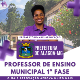 Imagem do Curso - Preparatório +Aprovação Alagoa/MG | Professor de Ensino Municipal 1ª Fase