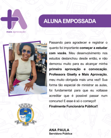 Aprovados Depoimentos - Ana Paula