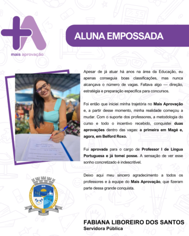 Aprovados Depoimentos - Fabiana Liboreiro