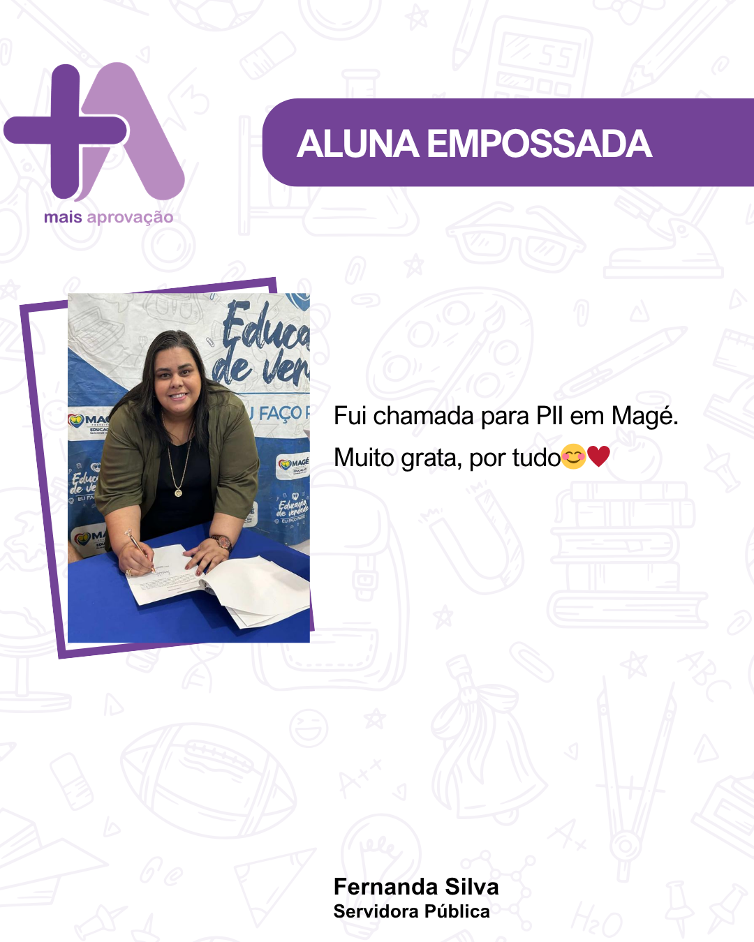 Aluno (a) - Fernanda Silva