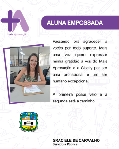 Aprovados Depoimentos - Graciele de Carvalho