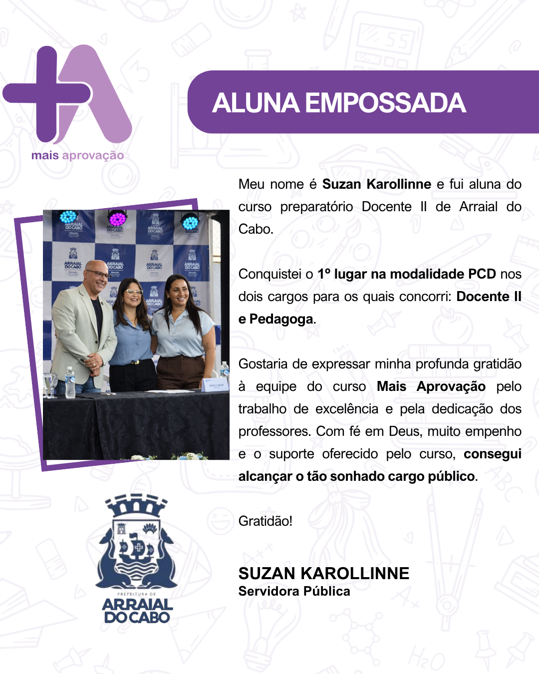 Aluno (a) - Suzan Karollinne