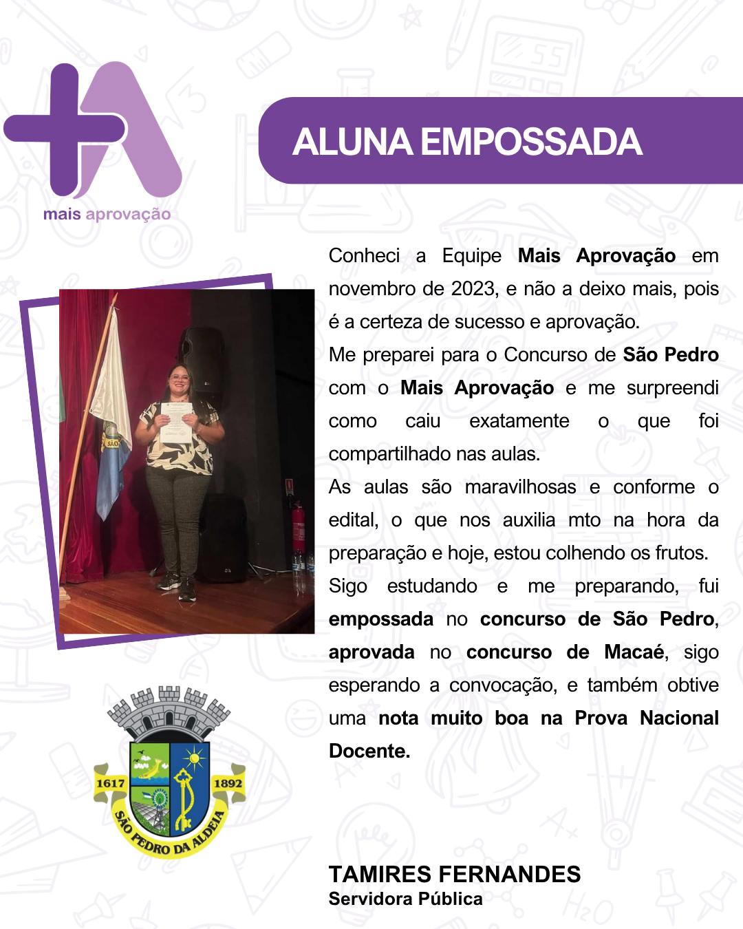 Aluno (a) - Tamires Fernandes