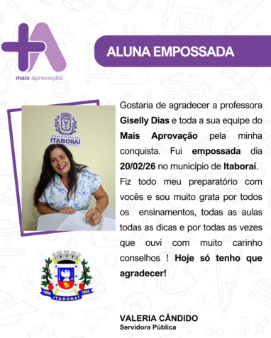 Aprovados Depoimentos - Valéria Candido