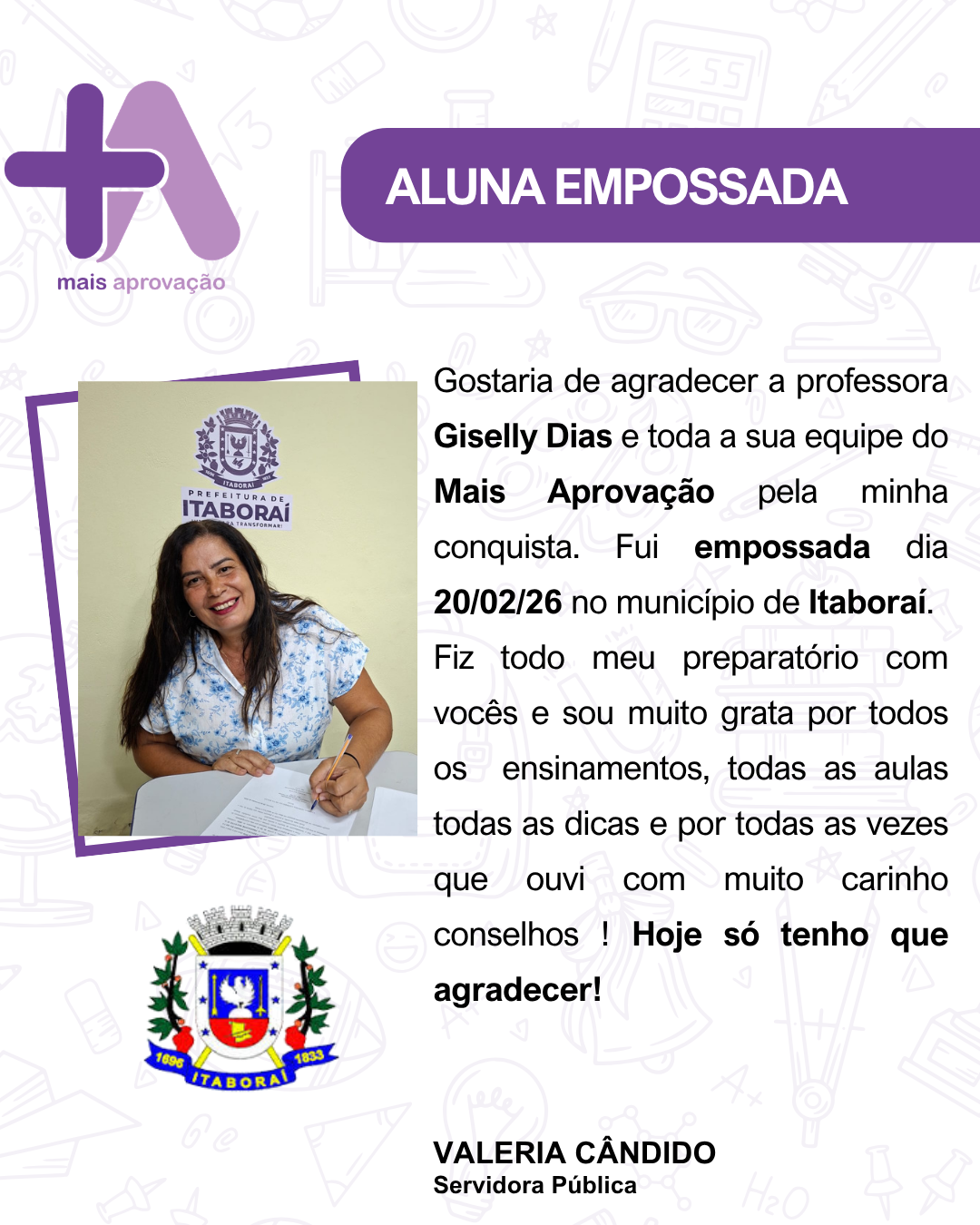 Aluno (a) - Valéria Candido