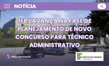 Imagem chamada para o post: Concurso IFRJ 2026 avança com banca Idecan definida e edital em planejamento para cargos de níveis médio e superior. Confira detalhes e preparação