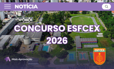 Imagem chamada para o post: Concurso ESFCEx 2026 abre seleção para oficiais do Exército com prova VUNESP e várias etapas eliminatórias. Veja requisitos, etapas e como participar.