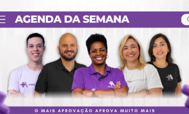 Imagem chamada para o post: Agenda da semana Mais Aprovação traz aulas gratuitas com temas essenciais para concursos de educação e reforço completo para sua preparação