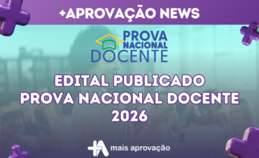 Imagem chamada para o post: PND 2026: MEC publica edital da Prova Nacional Docente; inscrições começam em junho