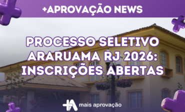 Imagem chamada para o post: Processo Seletivo Araruama RJ 2026: inscrições abertas para cadastro de reserva na Educação