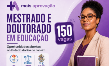 Imagem chamada para o post: Mestrado e Doutorado em Educação no RJ: Vagas Abertas