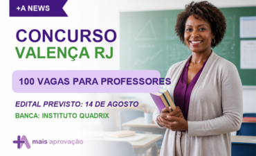 Imagem chamada para o post: Concurso Valença RJ: 100 vagas para professores; veja cargos e salários
