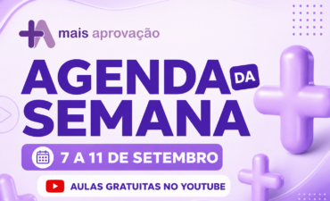 Imagem chamada para o post: Agenda da semana: aulas gratuitas para concursos da Educação de 7 a 11 de setembro