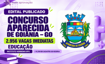 Imagem chamada para o post: Concurso Aparecida de Goiânia: edital publicado com 2.956 vagas na Educação