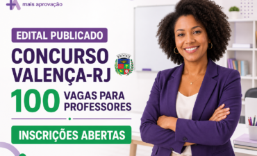Imagem chamada para o post: Concurso Valença-RJ: edital publicado com 100 vagas para professores