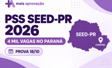 Imagem chamada para o post: PSS Seed-PR 2026: 4 mil vagas para professores e pedagogos; prova em 18 de outubro